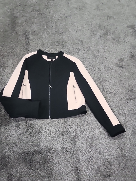 BCBGMaxAzria Jackets & Blazers - BCBGMaxAzria Black Jacket with Light Pink Contrast Panels